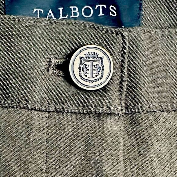 Talbots Skinny Ankle Pants Olive Green Size 6 Petite - Picture 6 of 7